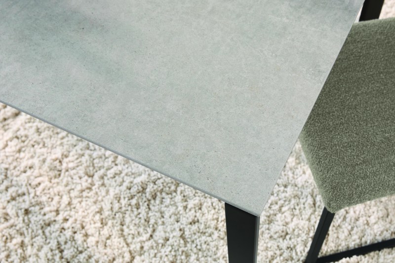 Esstisch Cambre - LB ca. 160x90 cm, Keramik, Grau