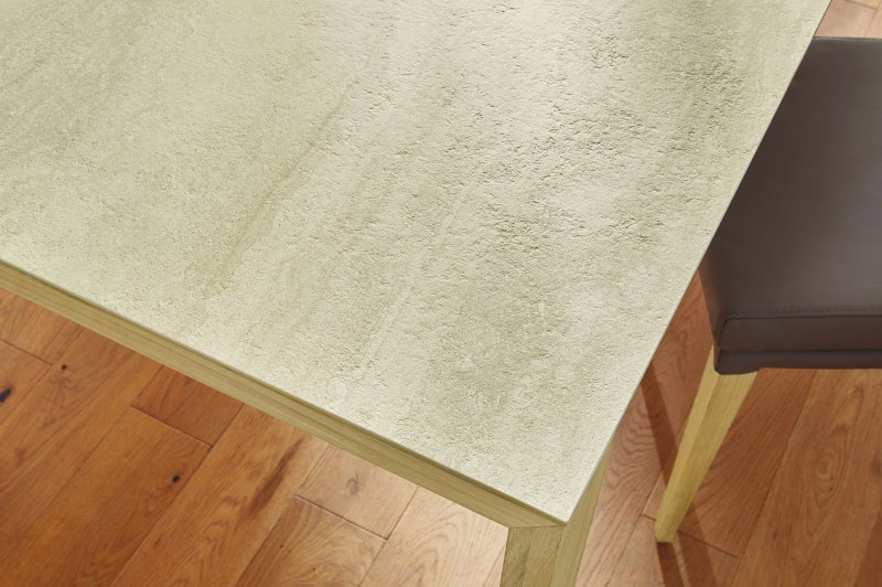 Esstisch Cambre - LB ca. 220x90 cm, ausziehbar, Keramik, Beige