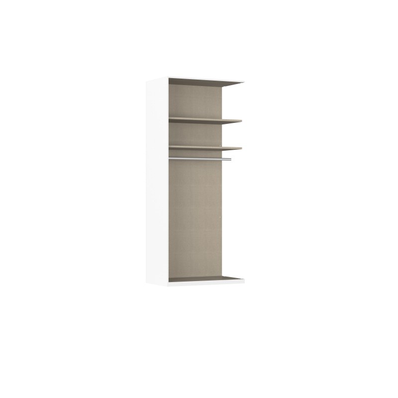Drehtürenschrank - B. ca. 252 cm, Außentüren Asteiche Dekor, Champagner Dekor