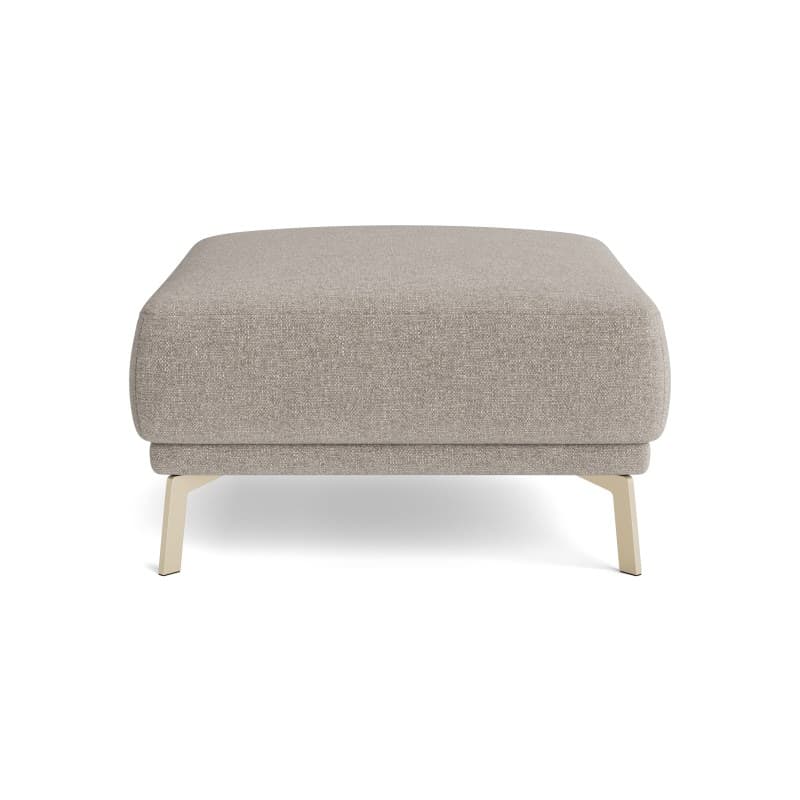 Hocker Bolonia - Stoff, Graubeige