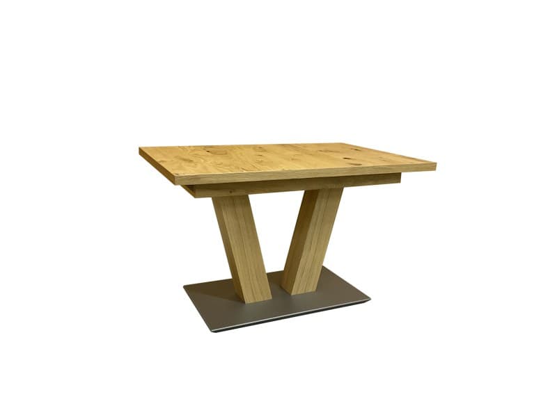 Esstisch EM Variantes - ausziehbar, LB ca. 120(168)x80 cm, Asteiche furniert