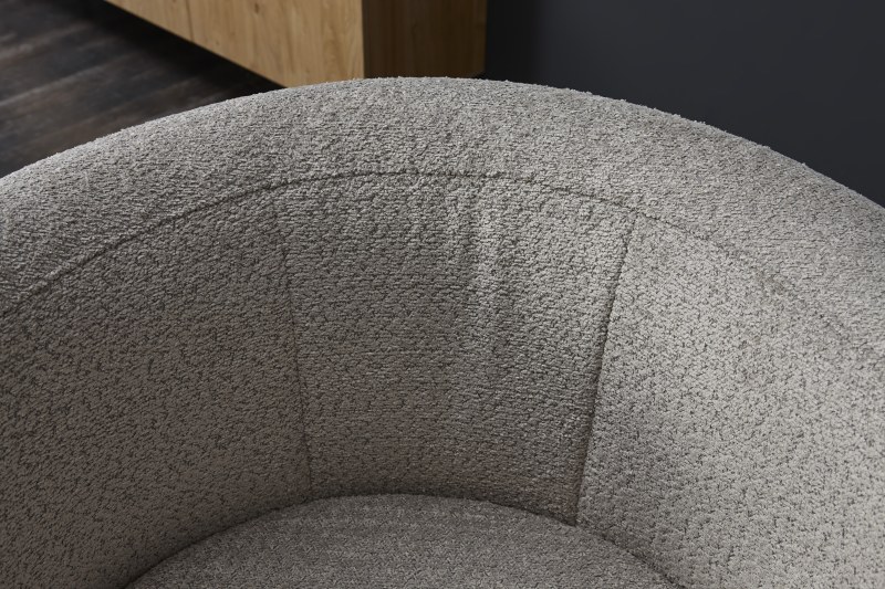 Sessel Cativa -  drehbar, Stoff, Graubeige