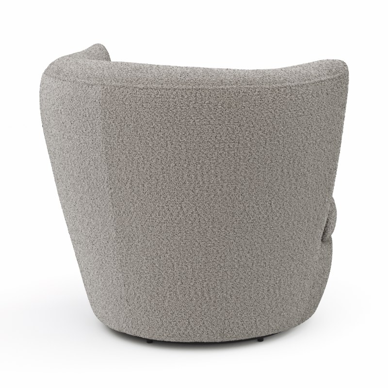 Sessel Cativa -  drehbar, Stoff, Graubeige