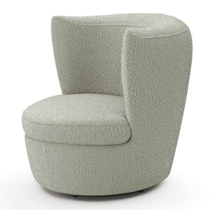 Sessel Cativa - drehbar, Stoff, Mint