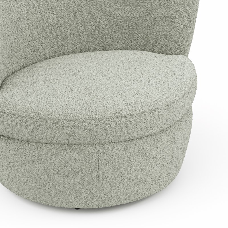 Sessel Cativa - drehbar, Stoff, Mint