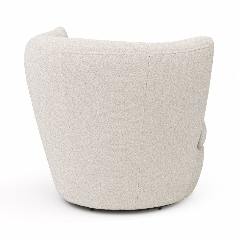 Sessel Cativa - drehbar, Stoff, Creme