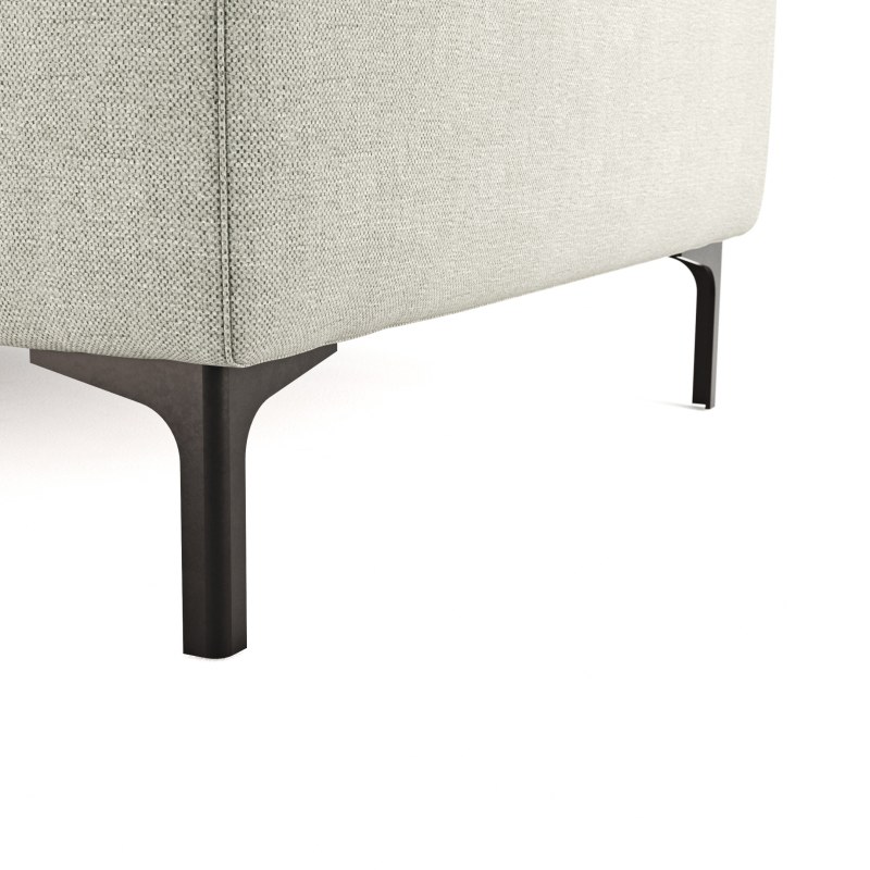 Ecksofa Anna - Longchair links mit 2,5-Sitzer, Relaxfunktion,Sitzvorzug motorisch, Stoff, Beige