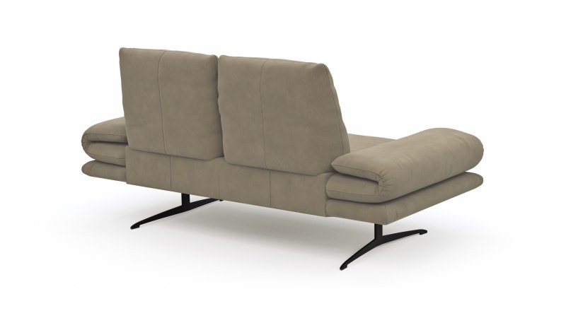 Sofa Lucero - 2-Sitzer, Leder, Taupe