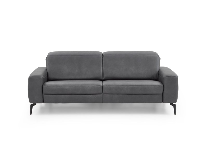 Sofa - 2,5-Sitzer, Kopfteil verstellbar, Stoff, Graphit