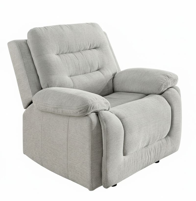 TV-Sessel - Relaxfunktion, Stoff, Grau