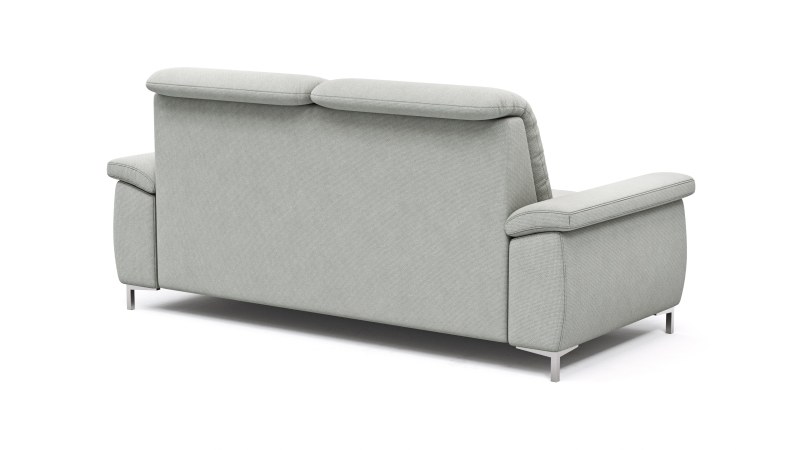 Sofa Cornella Plus - 2-Sitzer, Stoff, Hellgrau
