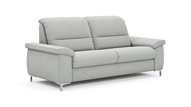 Sofa Cornella Plus - 2-Sitzer, Stoff, Hellgrau