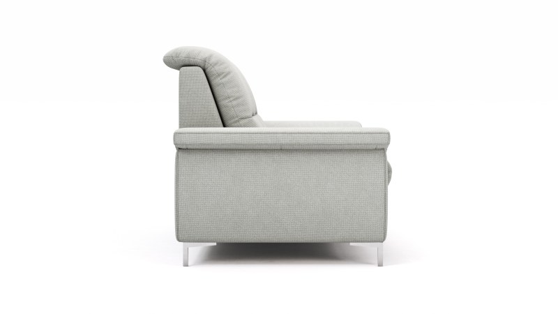 Sofa Cornella Plus - 2-Sitzer, Stoff, Hellgrau