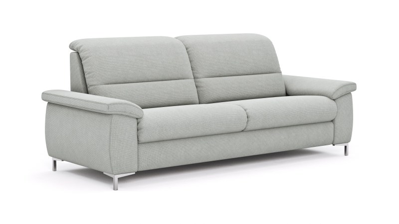 Sofa Cornella Plus - 2,5-Sitzer, Stoff, Hellgrau