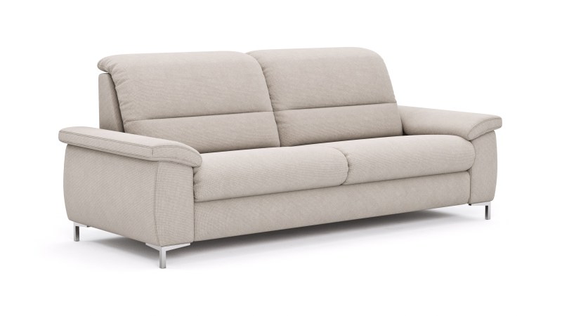 Sofa Cornella Plus - 2,5-Sitzer, Stoff, Rosé