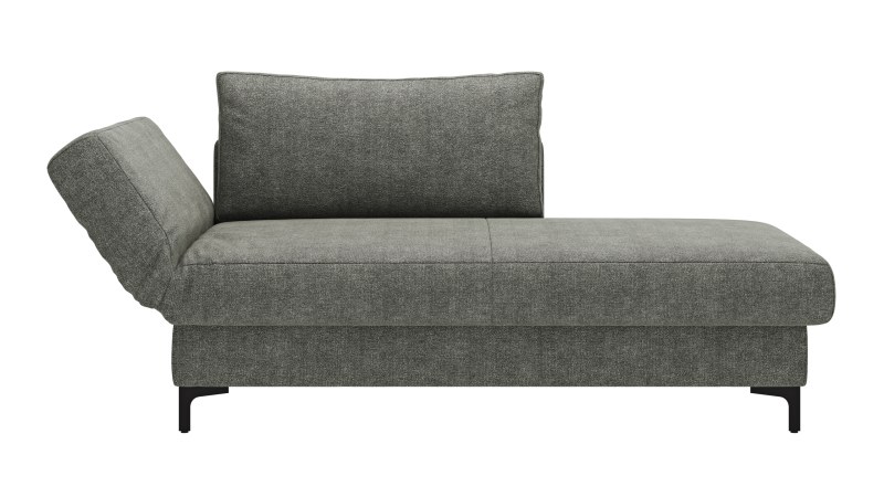 Schlafsofa Verano - Ausrichtung links inkl. Schlaffunktion und Bettkasten, Stoff, Grün
