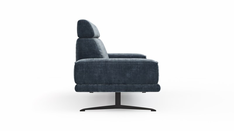 Sofa Hubertus - 2,5-Sitzer, Stoff, Blau
