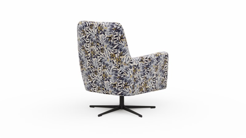 Drehsessel Charlotte - Stoff, Blumig