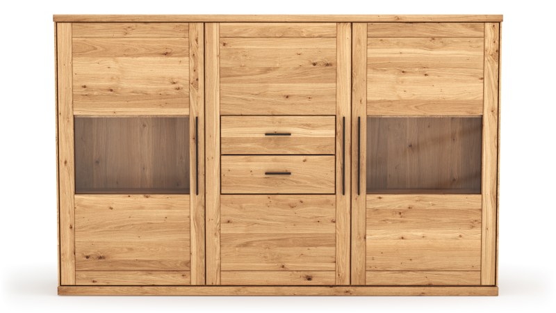 Highboard Faro 6.0 - Wildeiche massiv, natur, geölt
