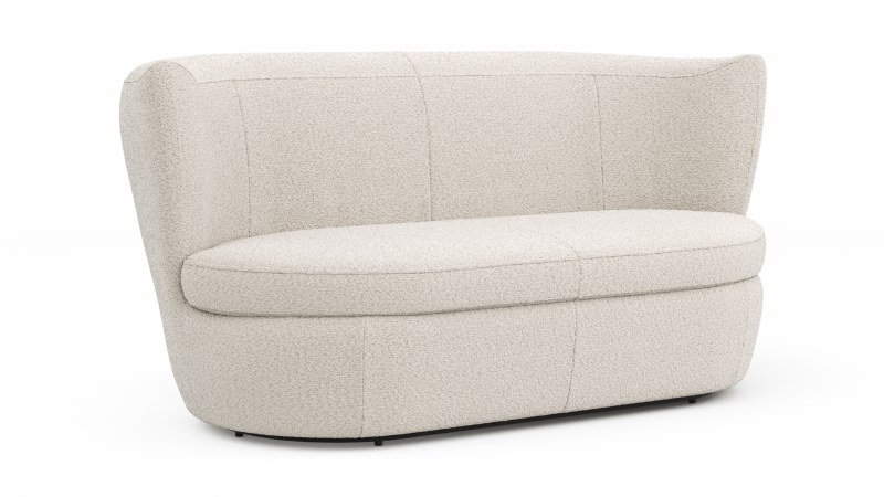 Sofa Cativa - 2-Sitzer, Stoff, Creme