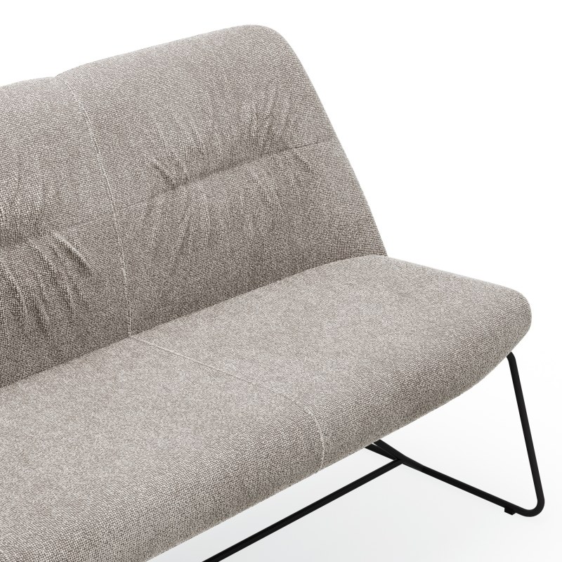 Polsterbank Sagres - Breite 180cm, Stoff, Graubeige
