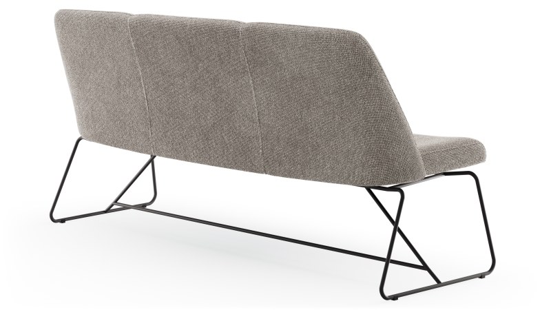 Polsterbank Sagres - Breite 180cm, Stoff, Graubeige