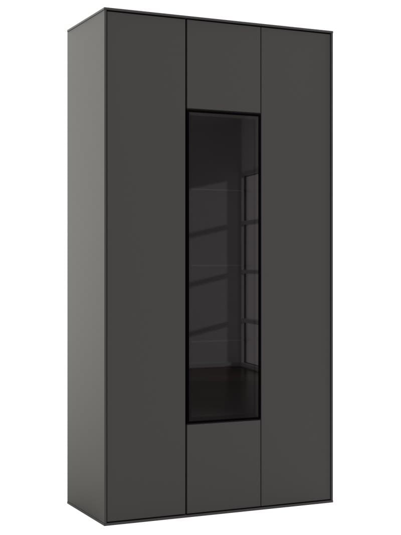 Vitrine Medio - Melamin, Schiefergrau