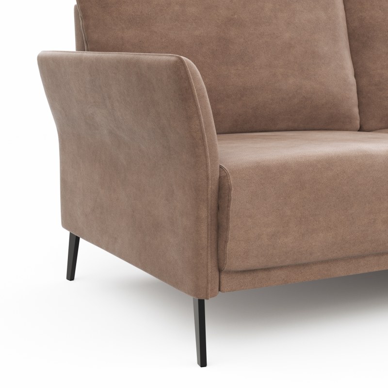 Sofa Rosario - 3-Sitzer, Stoff, Cognac