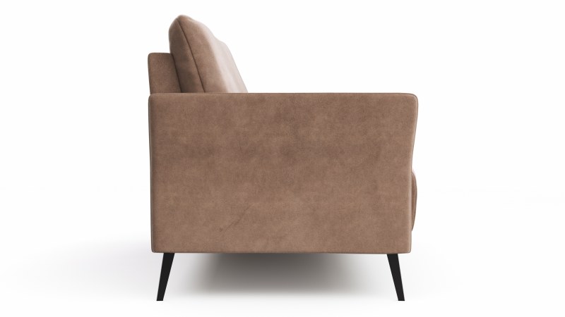 Sofa Rosario - 3-Sitzer, Stoff, Cognac