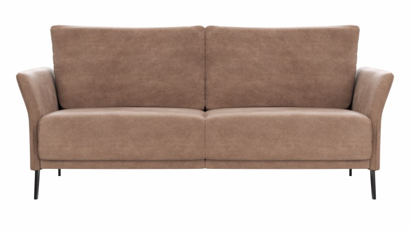 Sofa Rosario - 3-Sitzer, Stoff, Cognac