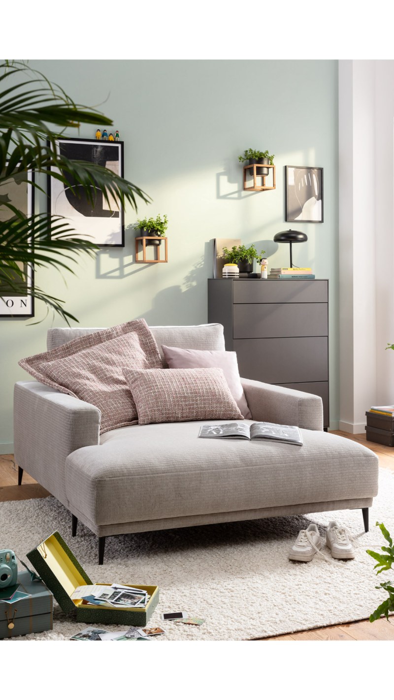 Longseat Solero - Stoff, Hellgrau