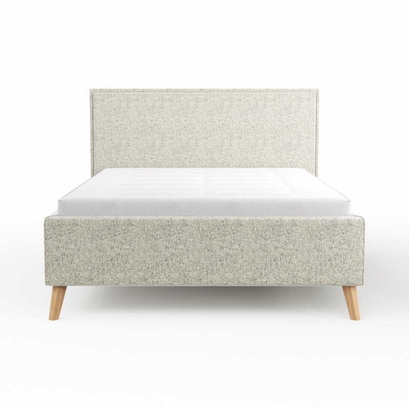 Bettgestell Carmen - Liegefläche ca. 140x200cm, Stoff, Beige