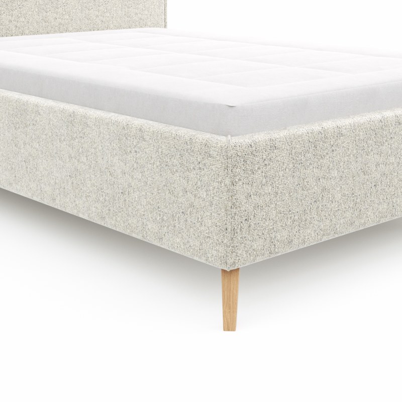 Bettgestell Carmen - Liegefläche ca. 140x200cm, Stoff, Beige