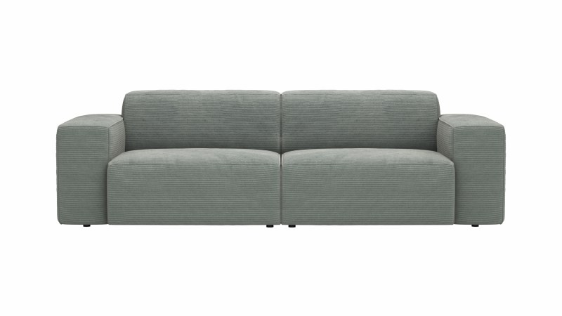 Sofa Elementos - 3-Sitzer XL, Stoff, Grau