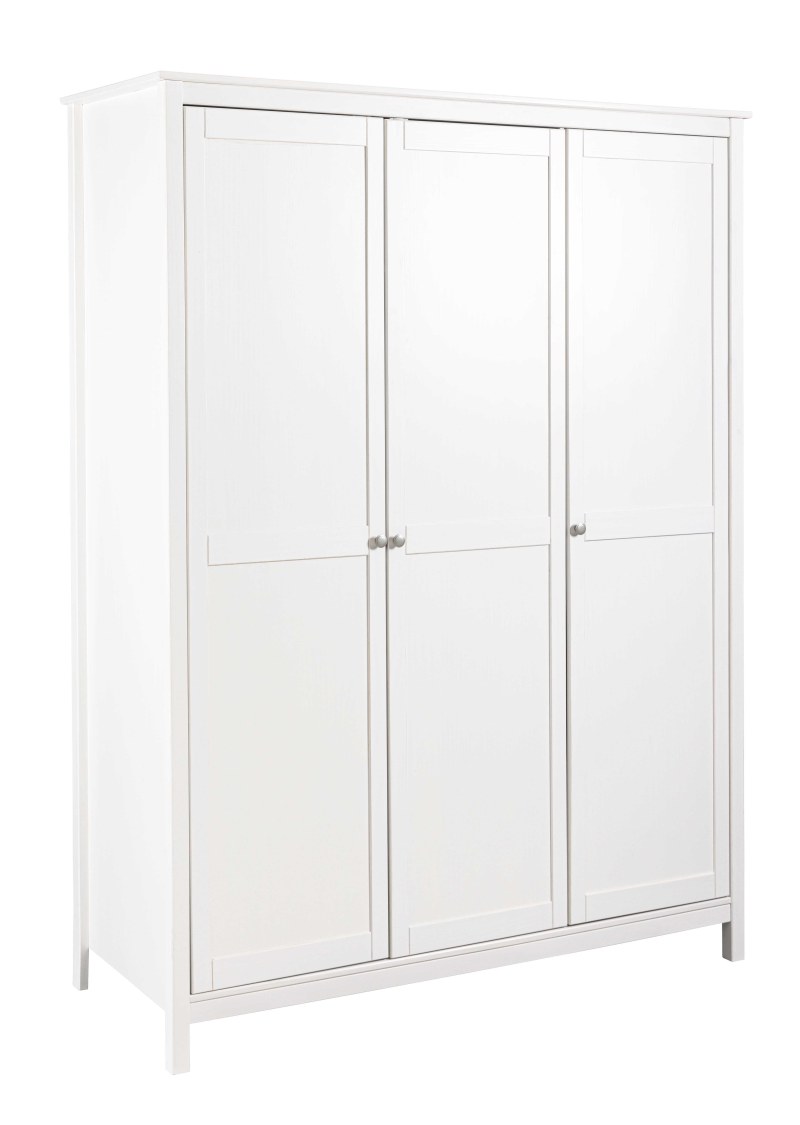 Drehtürenschrank - B ca. 155 cm, Weiß