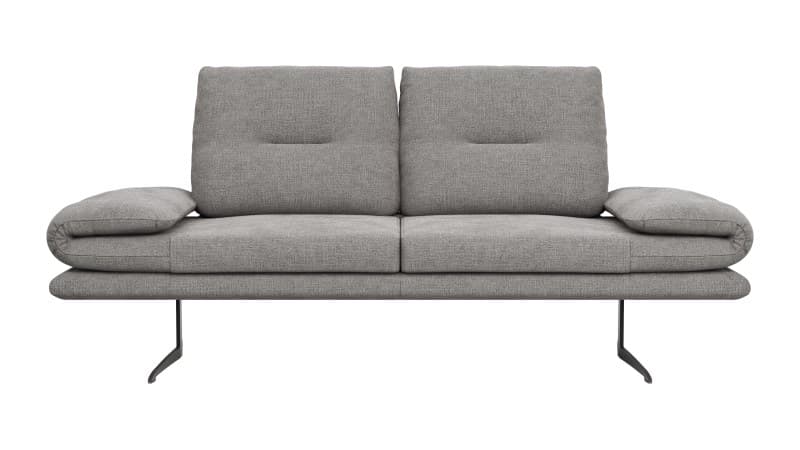 Sofa Lucero - 2,5-Sitzer, Stoff, Grau