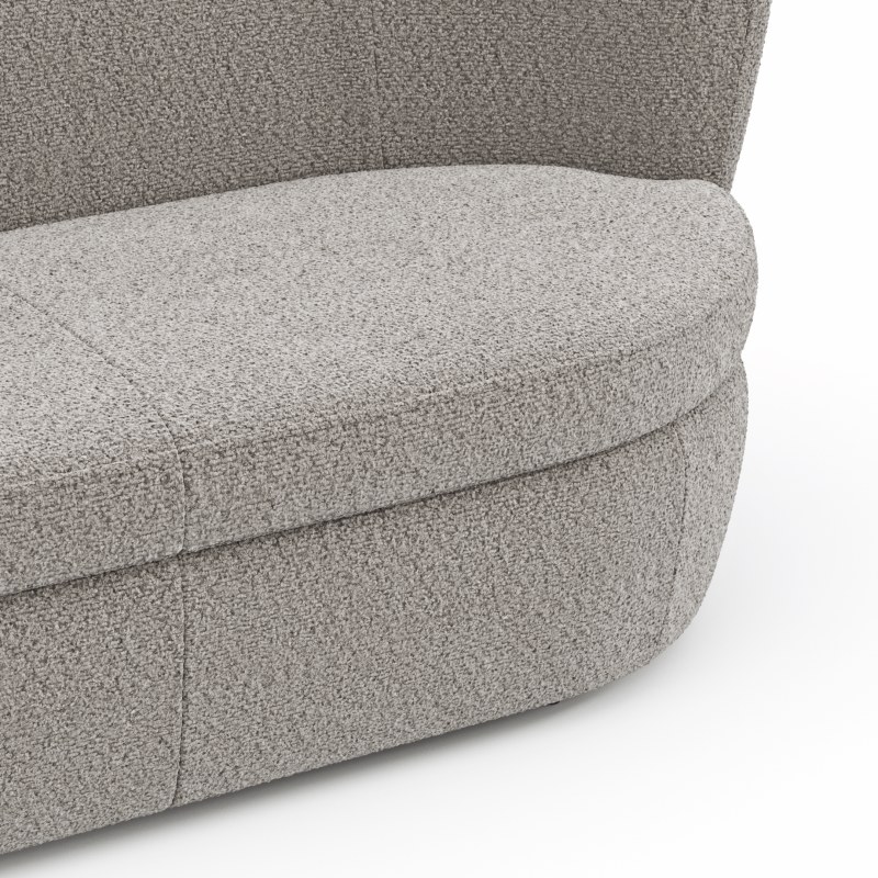 Sofa Cativa - 2-Sitzer, Stoff, Graubeige