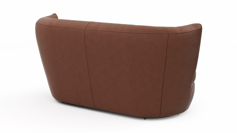 Sofa Cativa - 2-Sitzer, Leder, Cognac