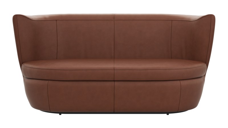 Sofa Cativa - 2-Sitzer, Leder, Cognac