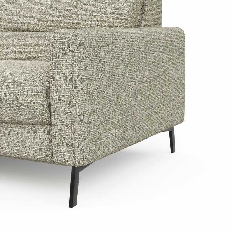 Ecksofa Valera - Ecke mit 3-Sitzer rechts inkl. Rückenlehne verstellbar und Relaxfunktion motorisch, Stoff, Limone