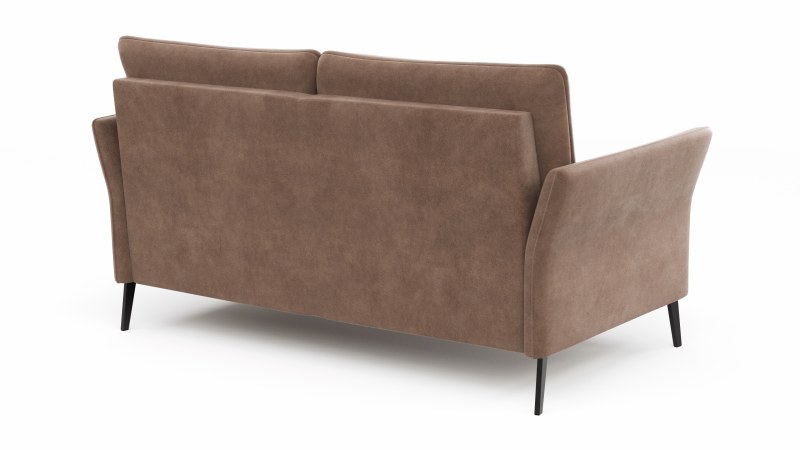 Sofa Rosario - 2-Sitzer, Stoff, Cognac