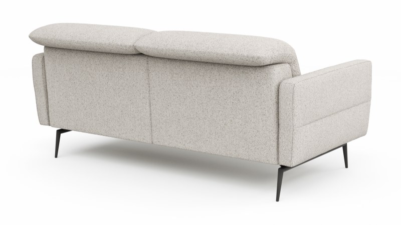 Sofa Estrela 2.0 - 2,5-Sitzer inkl. Kopfteil- und Armteilverstellung, Stoff, Creme