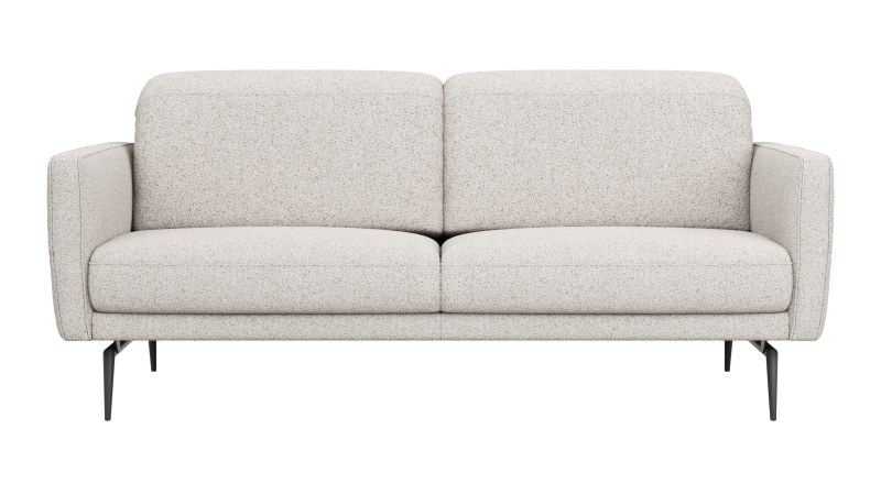 Sofa Estrela 2.0 - 2,5-Sitzer inkl. Kopfteil- und Armteilverstellung, Stoff, Creme