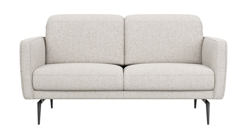 Sofa Estrela 2.0 - 2-Sitzer inkl. Kopfteil- und Armteilverstellung, Stoff, Creme