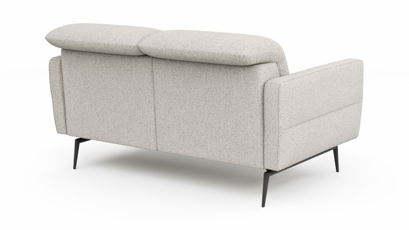 Sofa Estrela 2.0 - 2-Sitzer inkl. Kopfteil- und Armteilverstellung, Stoff, Creme