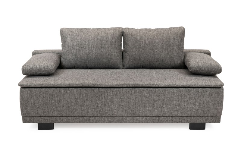 Sofa - Schlaffunktion mit Stauraum, Stoff, Dunkelgrau
