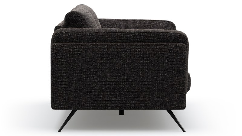Sofa Valdemoro - 3-Sitzer, Stoff, Anthrazit