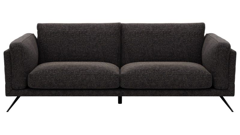 Sofa Valdemoro - 3-Sitzer, Stoff, Anthrazit