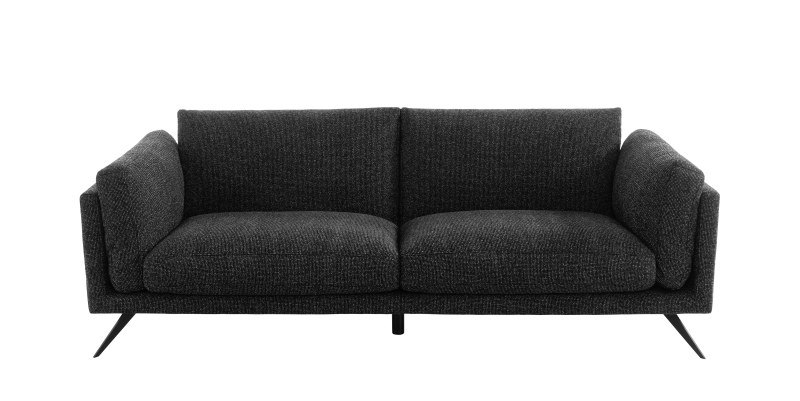 Sofa Valdemoro - 3-Sitzer, Stoff, Anthrazit