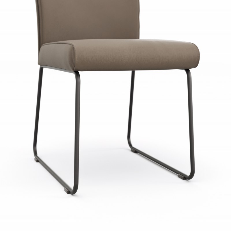 Stuhl Florea - Leder, Kitt